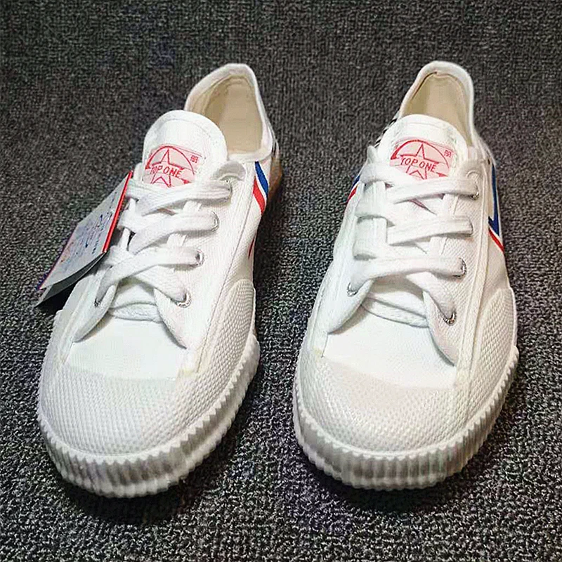 Description Picture 4 of itemTOPONE Children's adult martial arts shoes track and field shoes  Low help canvas sports shoes