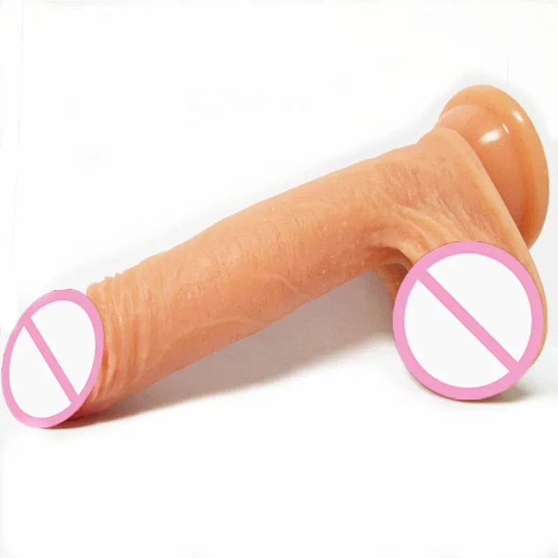 Лидер продаж 3 реалистичный пенис большой фаллоимитатор с присоской резиновый
