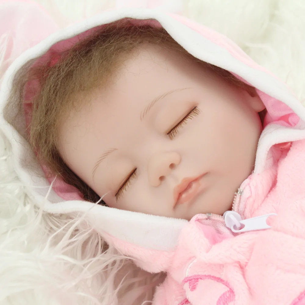 Реалистичная 17 дюймовая игрушка Bebe reborn Doll 43 см Мягкая силиконовая Кукла reborn baby dolls alive Menina Brinquedo детский подарок на день рождения