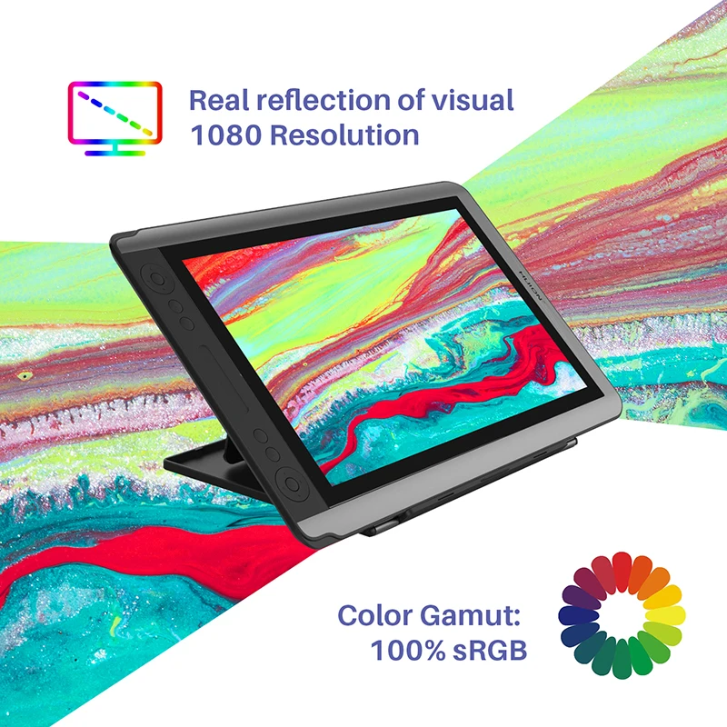 HUION kamvas gt-156hd V2 ручка графический планшет Планшеты Мониторы цифровой Графика Мониторы рисунок Мониторы IPS HD ЖК-дисплей Мониторы