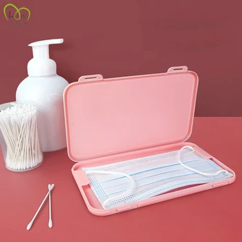 

Portable Disposable Mask Storage Box Mask Dust-proof Pollution-proof Security Mask Box Organizer 18.6x11x1.2cm