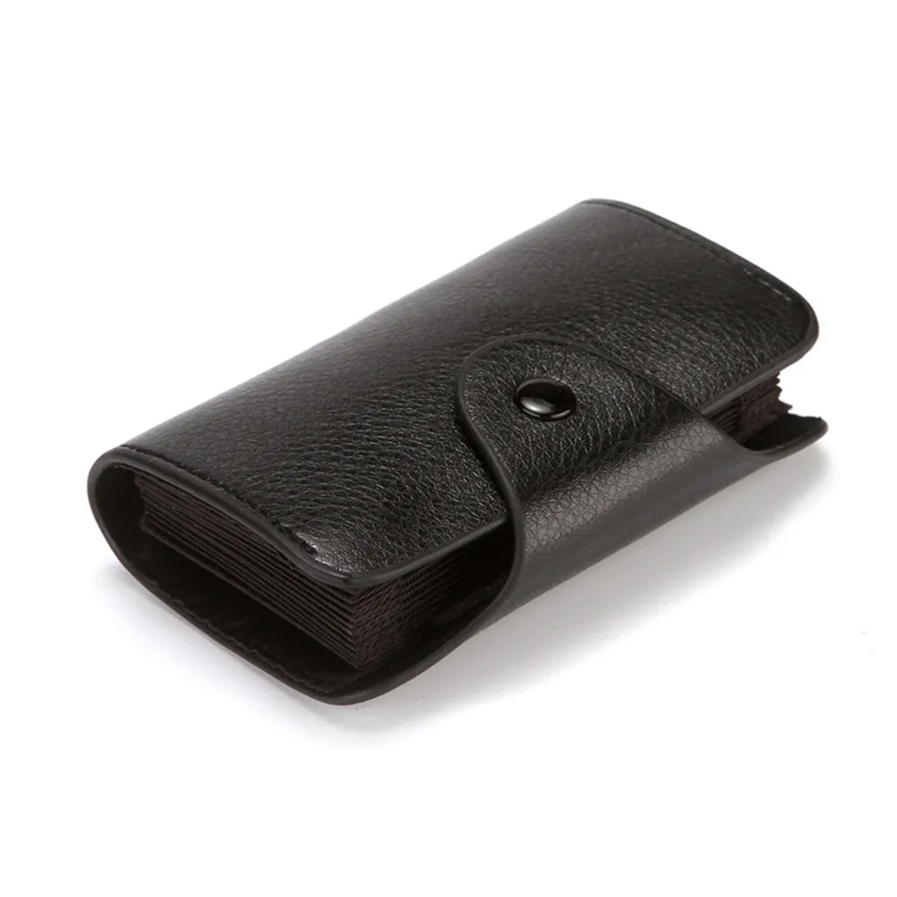 PU Mini Business Card Holder Cover Men Leather Credit Card Wallet Bag Credit/ID/Bank Holder Case Purse