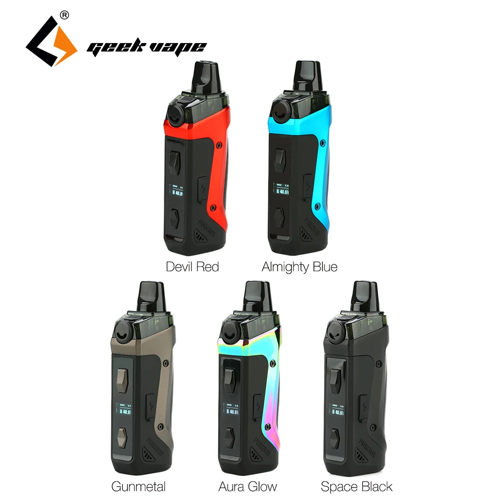 Günstige Neue Geekvape Aegis Boost Pod Vape Kit mit 1500mah Eingebaute Batterie   3ml Zerstäuber MTL DTL E  cig Vape kit vs Vinci Drag Nano