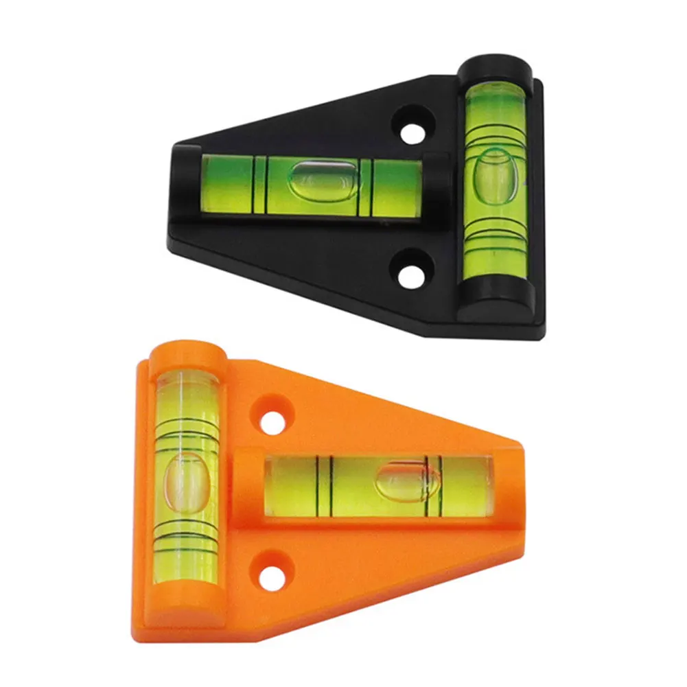 Mini Spirit Level Shatterproof Waterproof T Level Bubble For RV Furniture Camera A Flat Back And 2 Pre drilled Holes For Fixing
