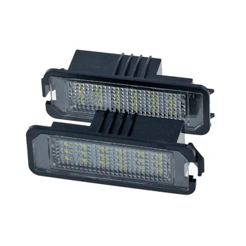 

2Pcs 12V Led Number License Plate Light Lamps For Golf 4 5 6 7 Car License Plate Lights Exterior Accessories