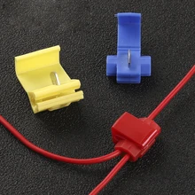 

5/10 PCS Auto Line Connector T Shape Wire Cable Connectors Terminals Crimp Splitter Car Audio Kit Quick Connection Clip Wire