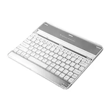 Universal Black & White Aluminum Alloy Lightweight Quiet Keystrokes Waterproof & Dustproof Wireless Bluetooth Keyboard for iPad