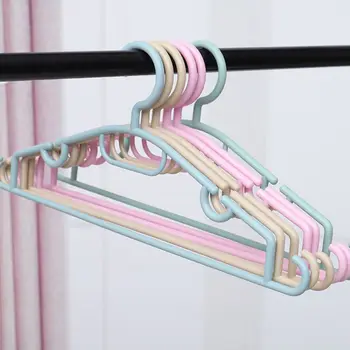 

Multifunctional Non-slip Non-slip Hanger Adult Bold Plastic Clothes Hanging Drying Rack Dry And Wet Dual-use Clothes Support 202