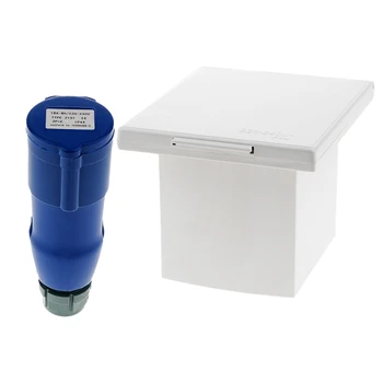 

Fashion-RV Camper 220V-240V 16A External Flush Hook Up Waterproof Plug Socket