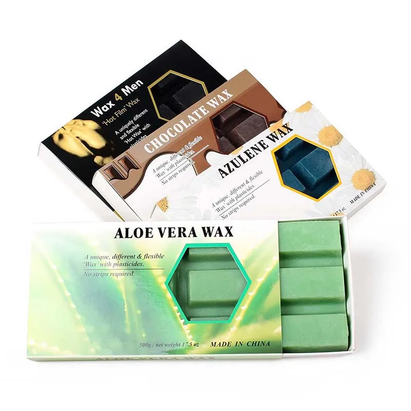 500G Ontharing Wax Papier Harde Ontharingshars Blok Niet irriterend