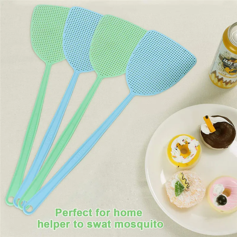 4 шт. Pest control Swatter практичный пластик SoftMosquito Swatter Killer Flyswatter Vliegenmepper Мухабойка 30AUG28