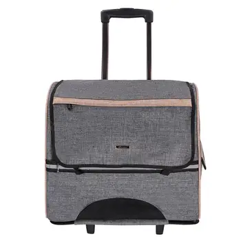

Pet Trolley Case Teddy Dog Out Trolley Bag Multipurpose Backpack Cat Luggage