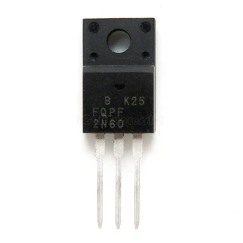 

1pcs/lot FQPF2N60C 2N60C 2N60 600V 2A MOSFET N-Channel transistor TO-220F new original In Stock