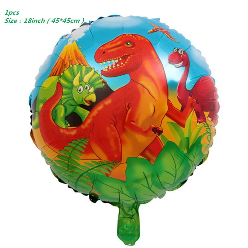 10 шт./партия 12 дюймов динозавр день рождения шары Динозавр джунгли дикие животные латексные воздушные шары Дети День рождения воздушный шар Юрского периода - Цвет: as picture