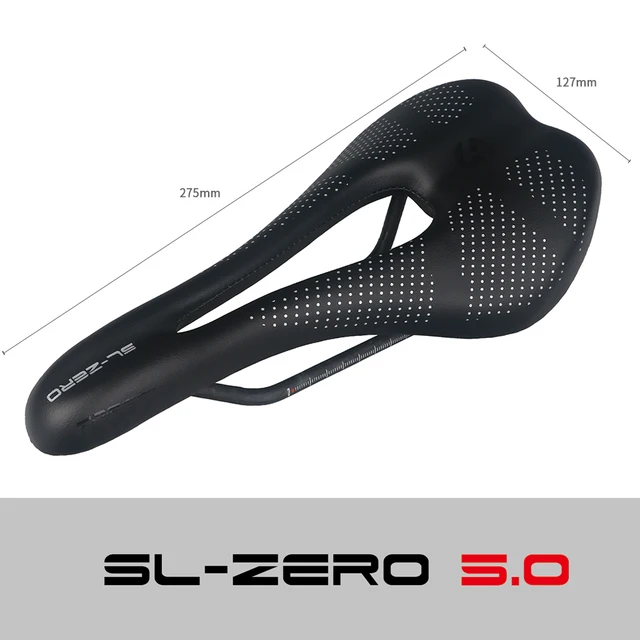 TOSEEK SL-ZERO Bicycle Carbon Saddle 7x7mm Carbon Bow Mountain Road Bike EVA Bicycle Seat 140g Ultralight Cycling Bicycle Parts ZERO-5.0