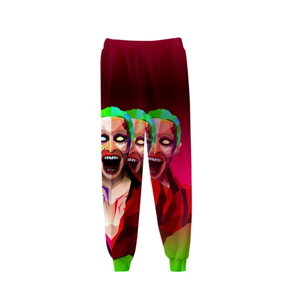 HAHA Joker 3D печатные спортивные штаны на Хэллоуин с принтом сумасшедшей улыбки повседневные штаны для бега теплые спортивные штаны уличная Мужская/Женская Брюки