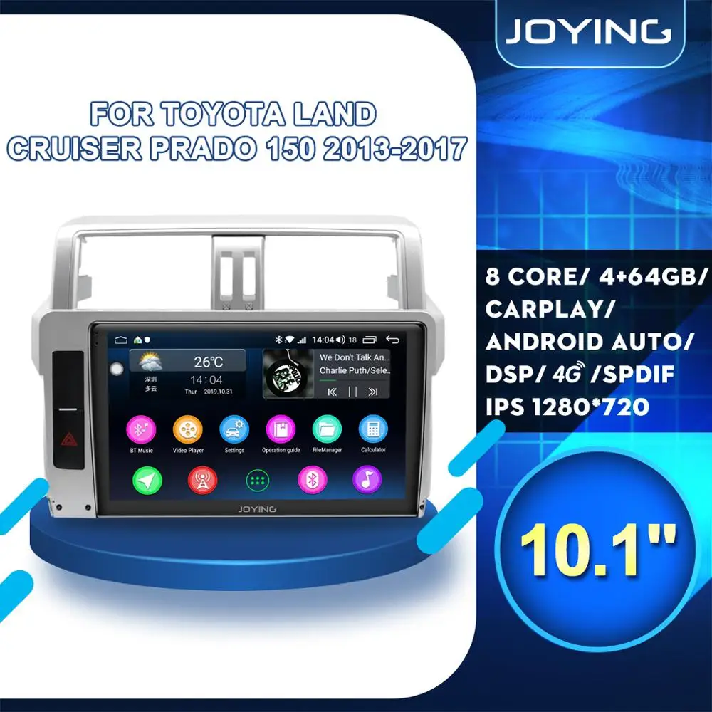 1" Android 8,1 для Toyota Land Cruiser Prado J150 2013 Авто Радио стерео видео SWC плеер gps навигация