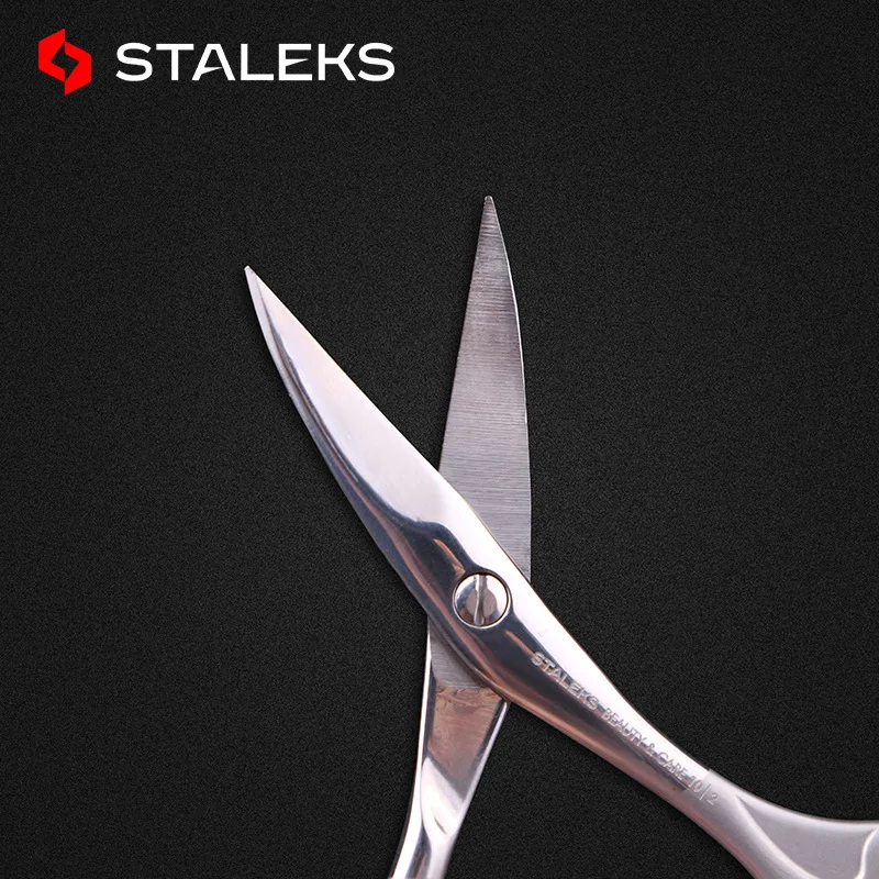 1pc STALEKS Stainless Steel SBC-10-2 Household Small Eyebrow Scissors Tip Hair Removal Nose Hair Scissors Makeup Tools 3
