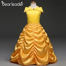 Bear Leader belle/платье принцессы для девочек; детское платье; карнавальный костюм; нарядные платья для девочек; одежда для подростков; Vestidos