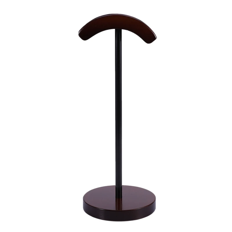 Universal Headset Holder Hanger Wooden Metal Earphone Display Rack Stand Home Office Headphone Shelf Rack Stand Holder