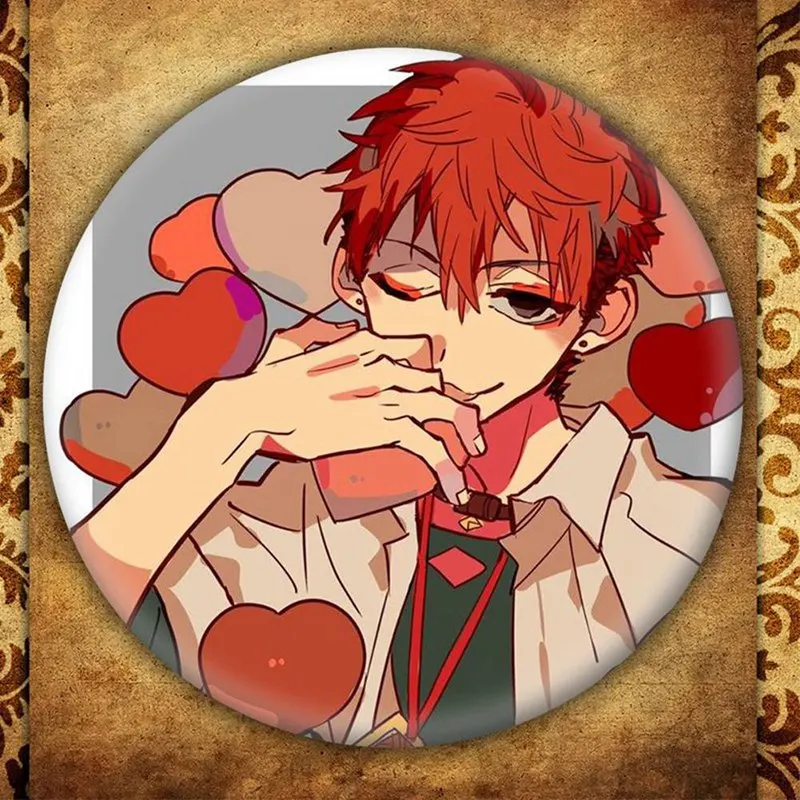 Jibaku Shounen Hanako kun NEN Yashiro Teru Minamoto японский аниме мультфильм сумки значок брошь на