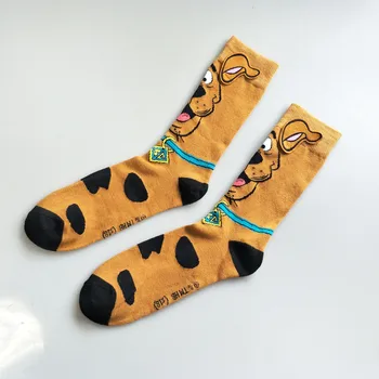 

2020 New Harajuku Socks For Men And Women Spring Personality Cartoon Dog Ears In Tube Cotton Handmade Socks Female
