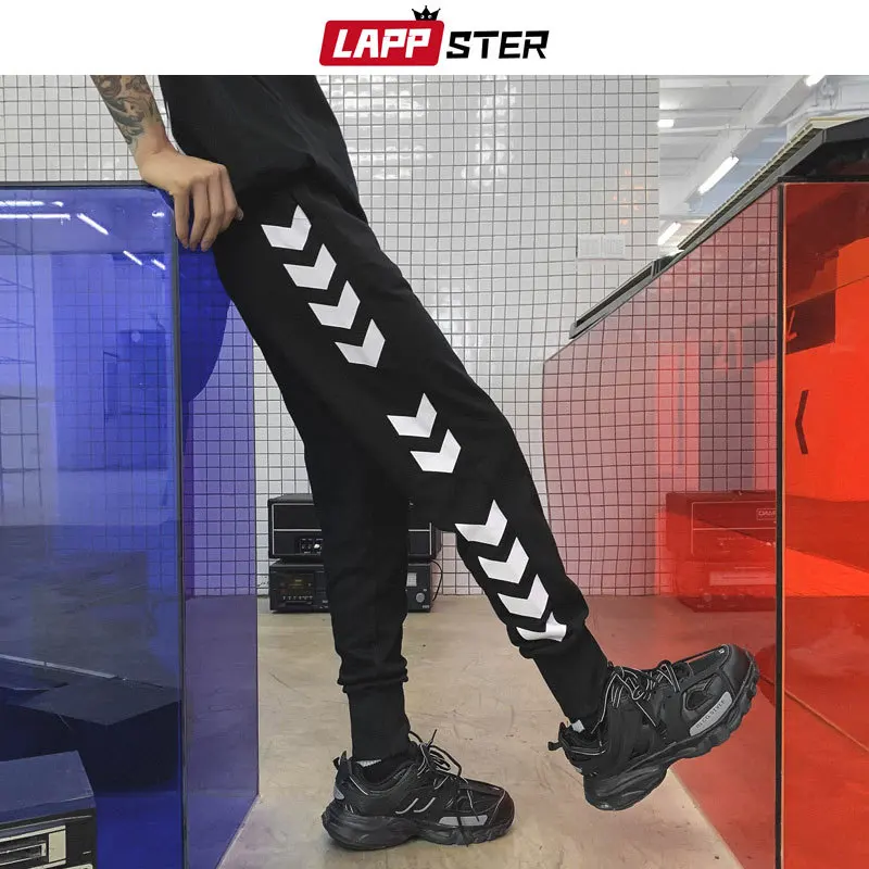 

Streetwear Hip Hop Black Joggers Pants 2019 Mens Harajuku Track Pants Men Casual SweatPants Side Striped Trousers