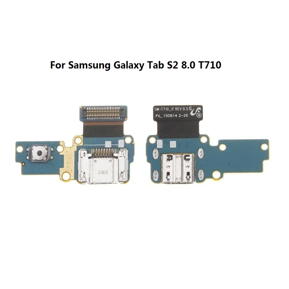 10 шт./лот samsung Галактики вкладка Pro 8,4 T320 T321 T700 T710 T310 T311 T810 T820 N5100 P6200 зарядное устройство разъём для зарядки Порты и разъёмы гибкий кабель - Цвет: T710