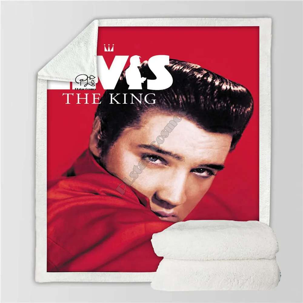 Новейшее дизайнерское одеяло Elvis singer с заплатками, плюшевое одеяло с 3d принтом для взрослых, Флисовое одеяло из шерпы, покрывало из микрофибры 011 - Цвет: 22