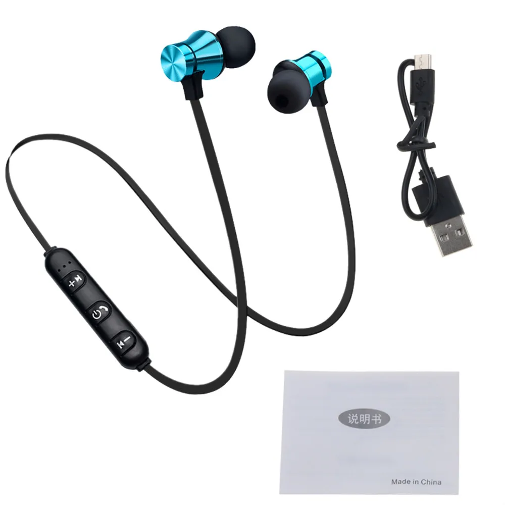 4 цвета магнитная музыка Bluetooth 4,2 наушники XT11 Спорт бег Беспроводная Bluetooth гарнитура с микрофоном