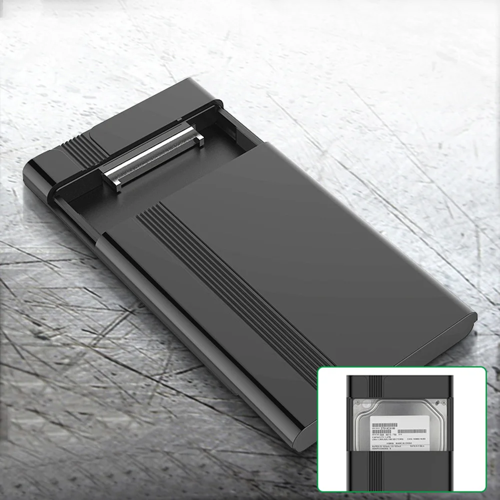2," USB 2,0 SATA HD Box 1 ТБ HDD жесткий диск Внешний корпус чехол с поддержкой до 2 ТБ средство резервного копирования данных для ПК ноутбука