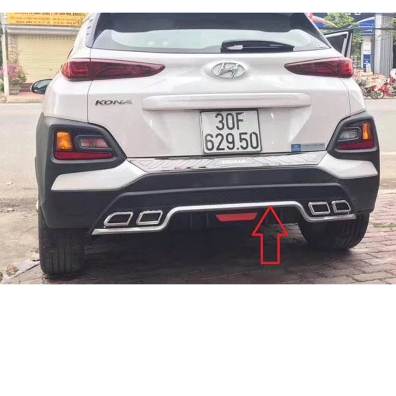 Диффузор заднего бампера для Hyundai Kona защита корпуса комплект переднего лопаты