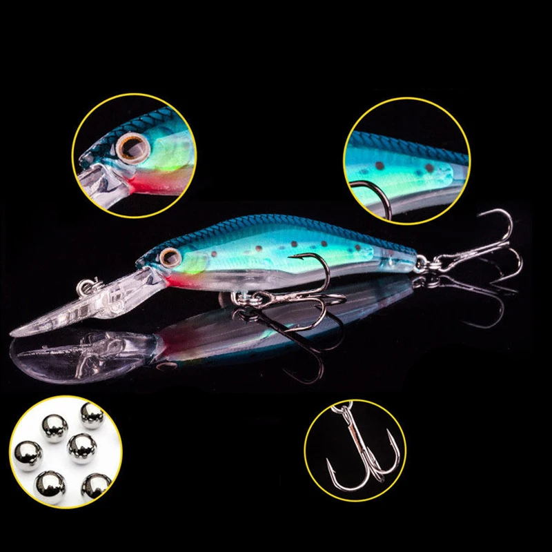 1 шт. Pesca светящаяся блесна рыболовные приманки 9 см 7 5 г приманка искусственная