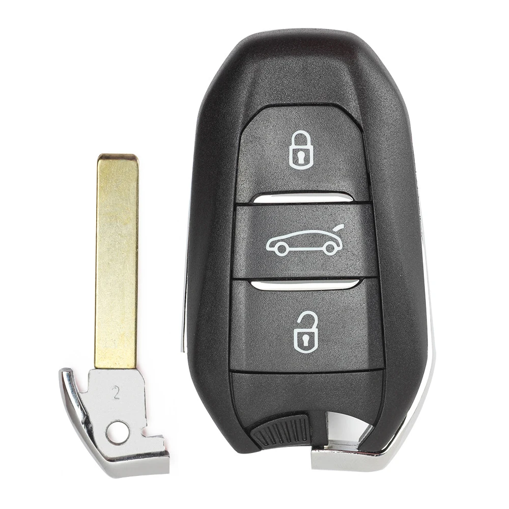 Keyecu-Smart-Replacement-Remote-Key-3-Button-Fob-434MHz-4A-Chip-for-Peugeot-508-308-408