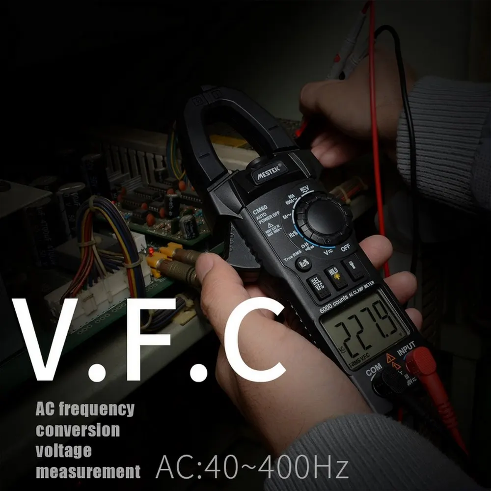 Cm80 цифровой клещи мультиметр токовые клещи Ac/dc Вольт B1m5 ЖК-дисплей с подсветкой токовые клещи
