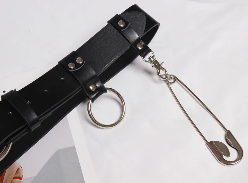[EWQ] Autumn Spring Fashion Concave Modeling Type Will Pin Modeling PU Patchwork Leather Belt Casual Women Belt AC83501