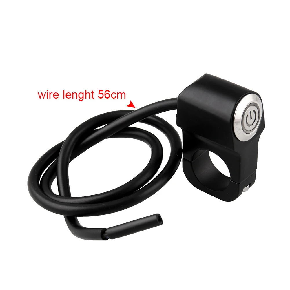 

22mm On Off Durable Practical Power Handle Mount Headlight Push Button Brake Light Motorcycle Switch Aluminium Alloy Waterproof