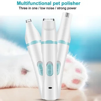 

Home Shaving Trimmer Painless Smoothing Paws Grooming For Dogs USB Rechargeable Cordless Cat Electric Pet Nail Grinder Low Noise