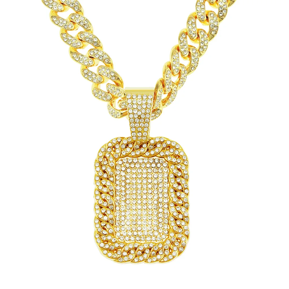 Hip Hop Iced Out Bling Cubic Zirconia The Bando Trap House Necklaces &amp Pendants For Men Rapper Jewelry With Tennis Chain | Украшения и