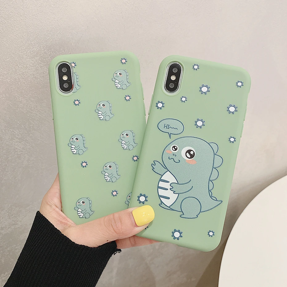 Dinosaur Case for Huawei P30 Lite Pro P20 Honor 8X 10 View 20 9 8 Mate Nova 4 3 3i 2S Cover Cute Soft Funda Coque |