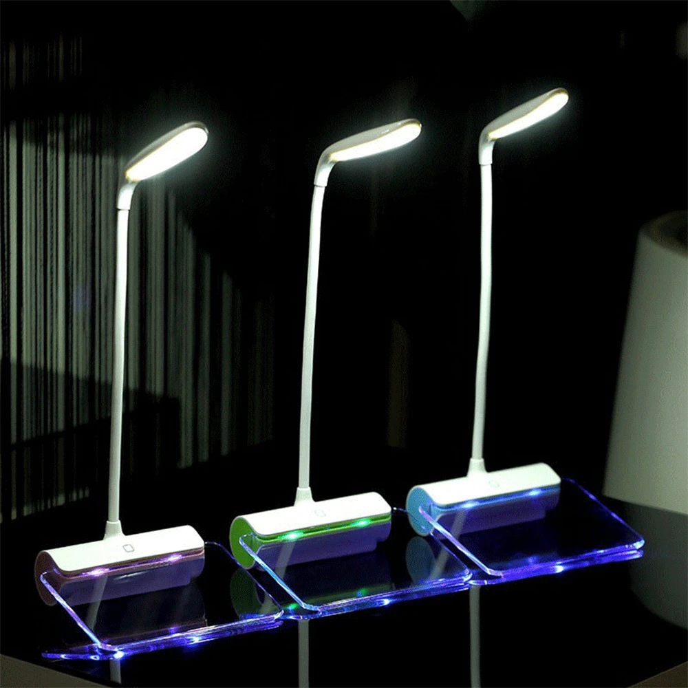  Message Light Novelty LED Table Lamp Eye Protection USB Rechargeable Desk Lamp 3 Mode Touch Switch 