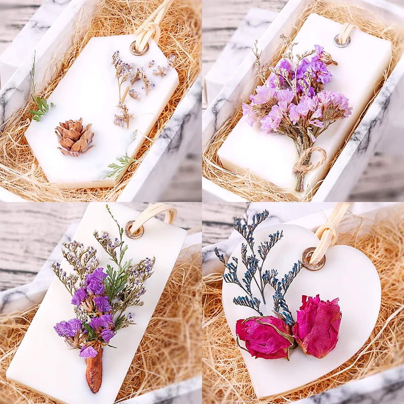 Aroma Candle Diy Material Dry Flower Candle Diy Pressure Flower Dry Flower Box Hand Natural Ingredients Candle Material Flower