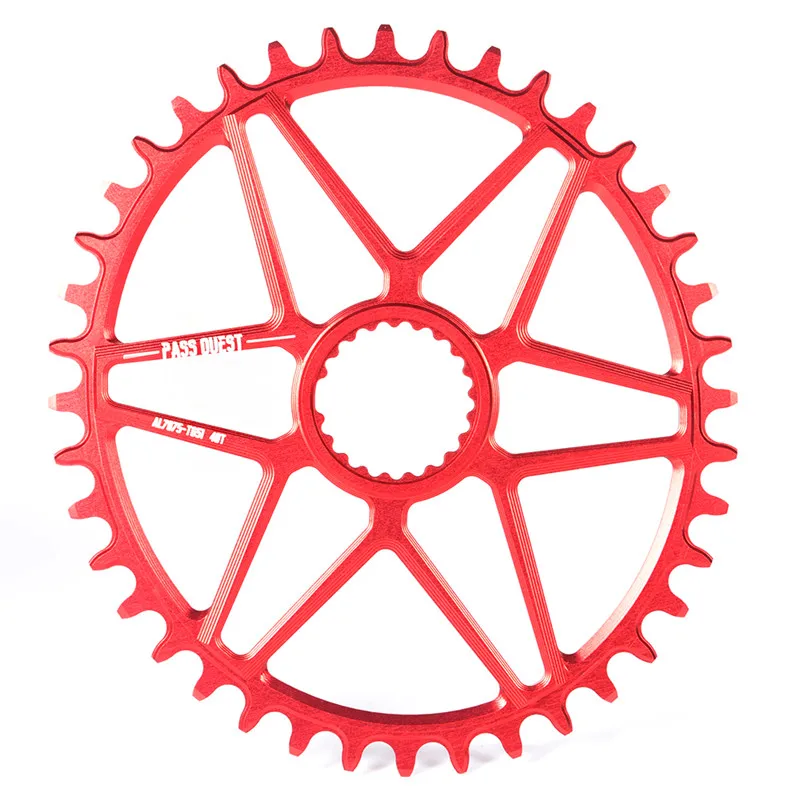 red 40T Pass Quest сеть MTB кольцо подходит для M7100 M7130 M8100 M9100 12 Скорость Овальный горный велосипед звездочка цепной передачи 30/32/34/36/38/40T - Цвет: red 40T