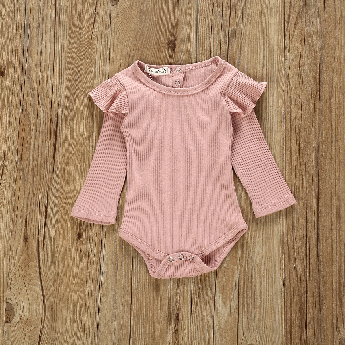 Комплект одежды для девочек, одежда для новорожденных девочек розовый топ с длинными рукавами, комбинезон, длинные штаны в полоску осенняя одежда из 2 предметов детская одежда
