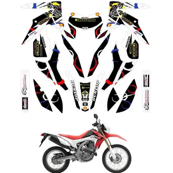 

For HONDA CRF250L 2012 2013 2014 2015 2016 2017 Customized Number Graphics Backgrounds Stickers Kit Decal