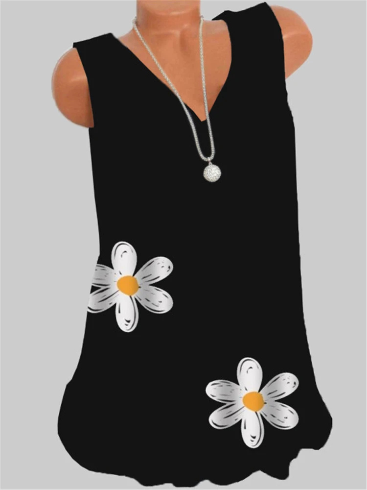 Camiseta con cuello en V para mujer, chaleco para mujer, camiseta informal de talla grande