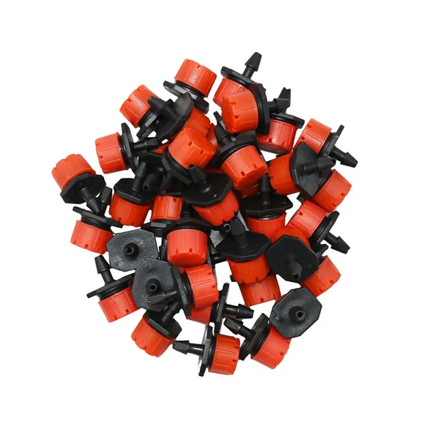 50 Dcs Állítható Csepegtető 6 Mm-Es Lyukú Mikro Öntözés Az Eltömődés Elleni Emitter Kerti Kellékek 1/4 Hüvelykes Tömlőhöz - Image 5