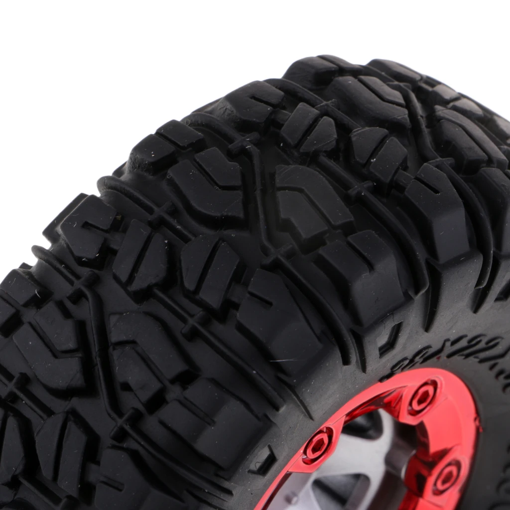 1:12 RC Vehicle Model 100mm Tire Tyres 12mm Wheel Hex Rim For 12428 12423 2x