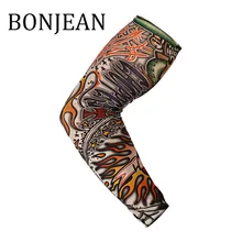 Bonjean нарукавники для защиты от солнца летняя одежда аксессуары крутые рукава татуировки с принтом рукава для унисекс BJ1644