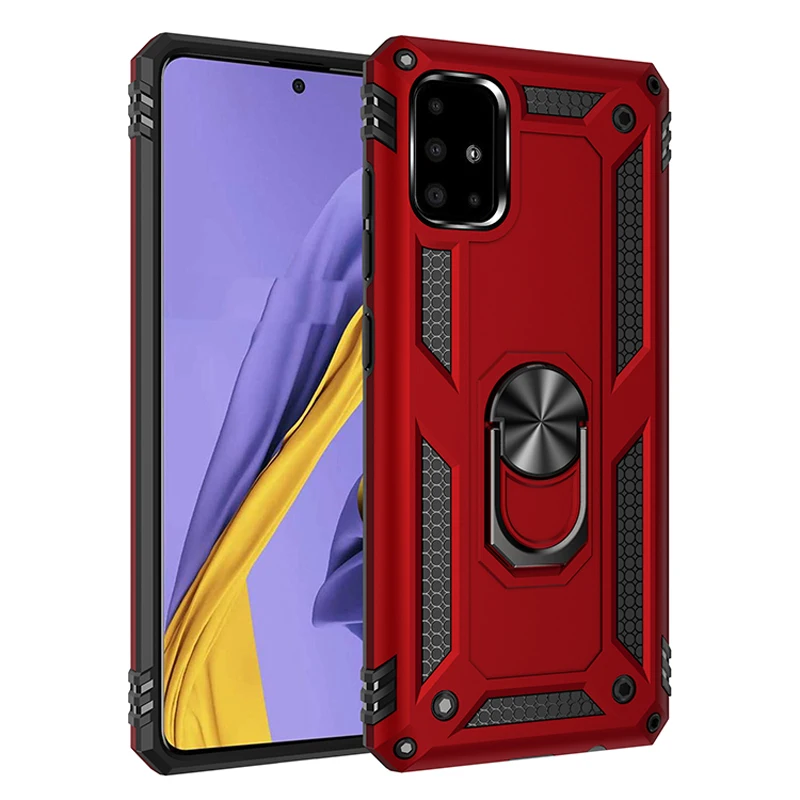 Metallring-Rüstungsfall für Samsung Galaxy A51 A71 A21S A12 A31 A50 A52 A70 A32 A72 S21 S20 S10 S9 S8 Plus M21 M31 Anti-Dr_voghion.com